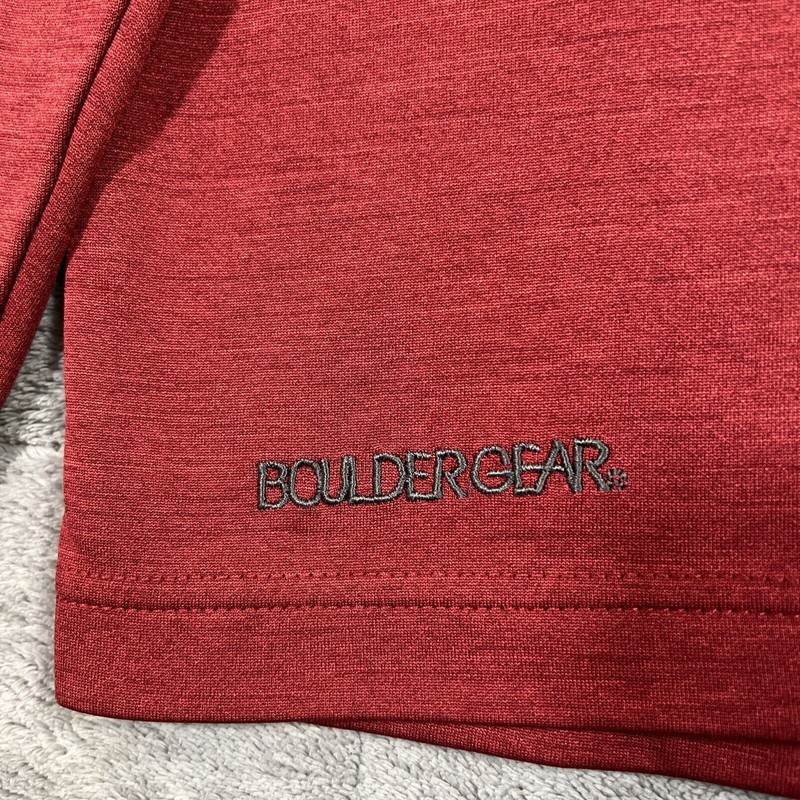 Boulder Gear 1/4 Zip Shirt Men Medium Rust Performance Athletic Base Layer gallery