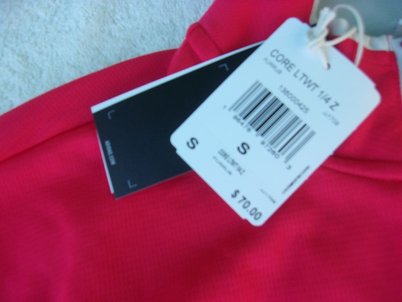 NWT Adidas long sleeve top zippered pullover, men's S, M, L, red - orange, $70 gallery