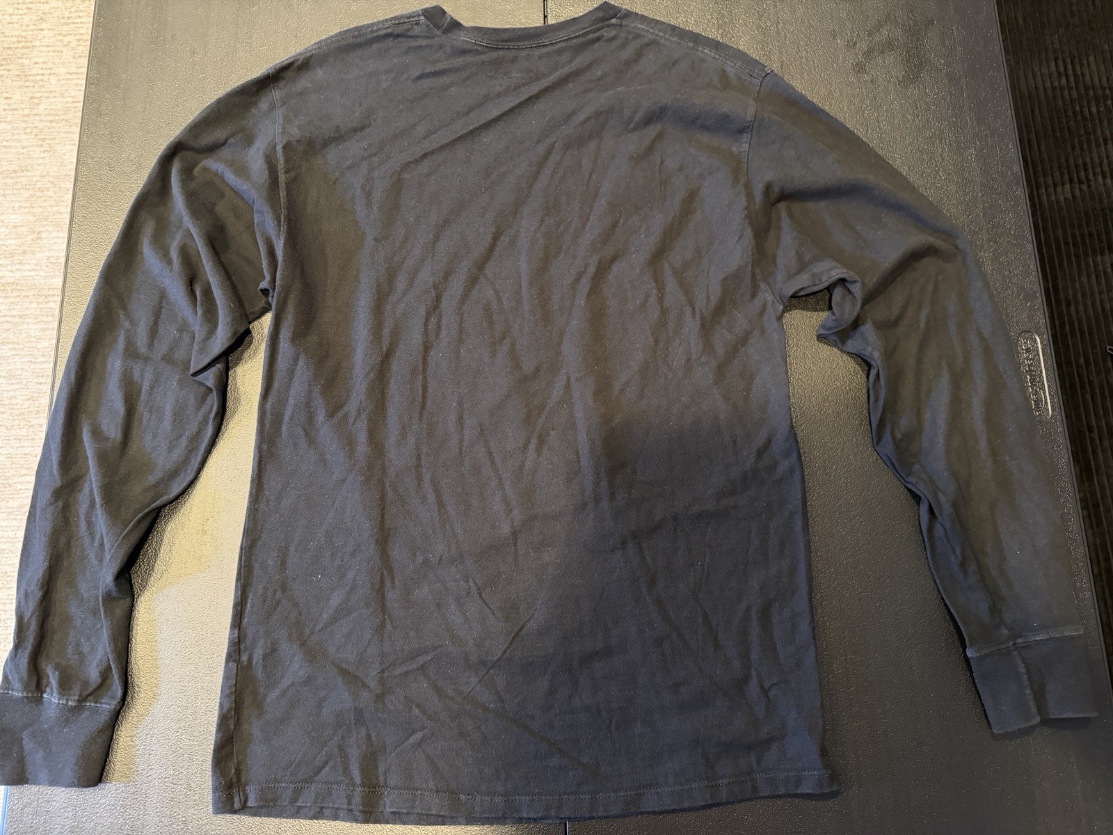Champion Authentic Athleticwear Men's Black Cotton Long Sleeve T-Shirt M gallery