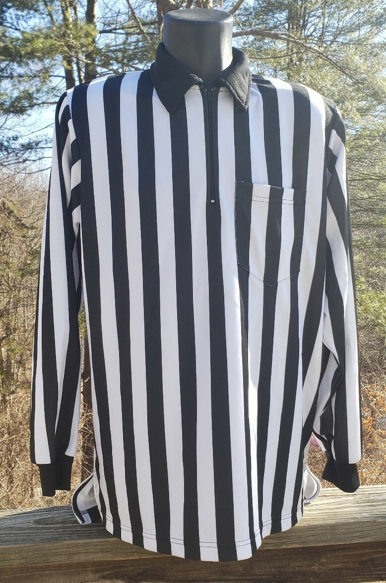 Smitty Apparel LG 100% POLYESTER WARPKNIT LONG SLEEVE Referee SHIRT FRONT POCKET gallery