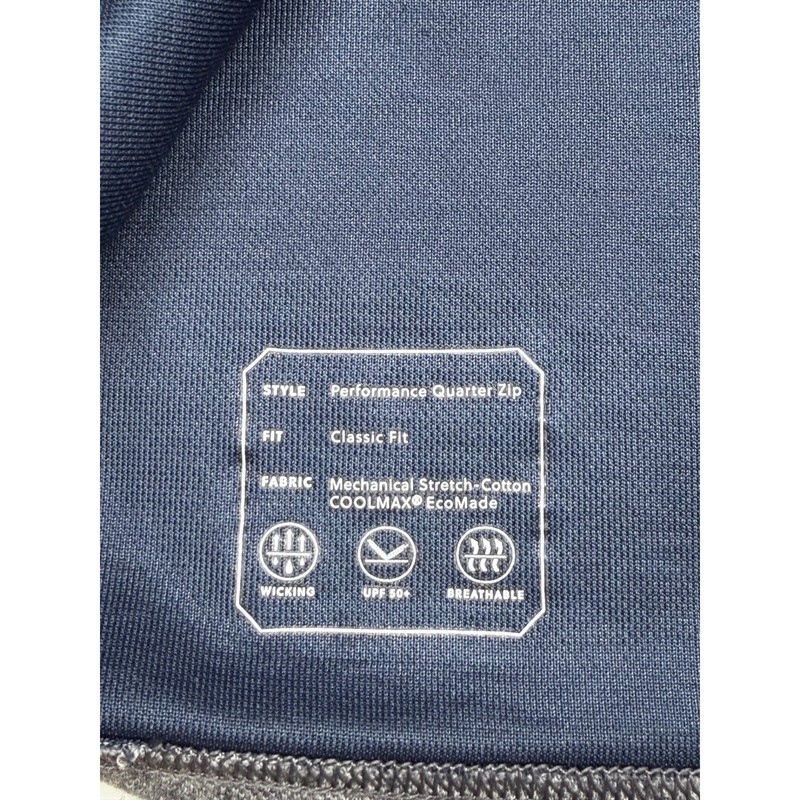 J Crew Shirt Mens Medium Gray Performance Half Zip Pullover Coolmax UPF Preppy gallery