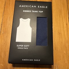 American Eagle Outfitters-Size LARGE -Men’s SOFT Tank Top-Ribbed-BLUE NIB