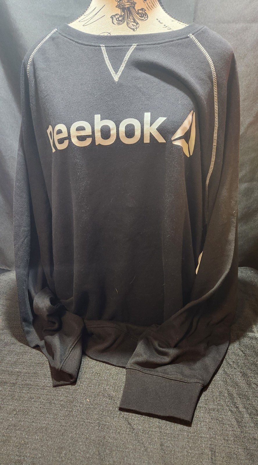 New Reebok Cruise Control Crew Men Sz 2XL Sweatshirt Black NWT gallery