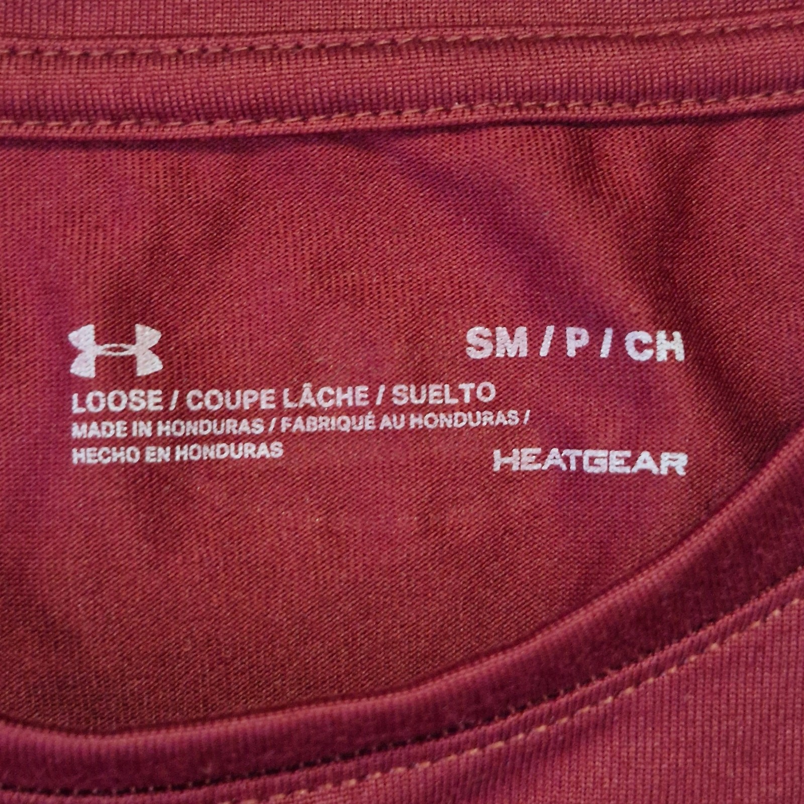 Under Armour Cardinal Red Team Tech Loose Tee Mens Small gallery