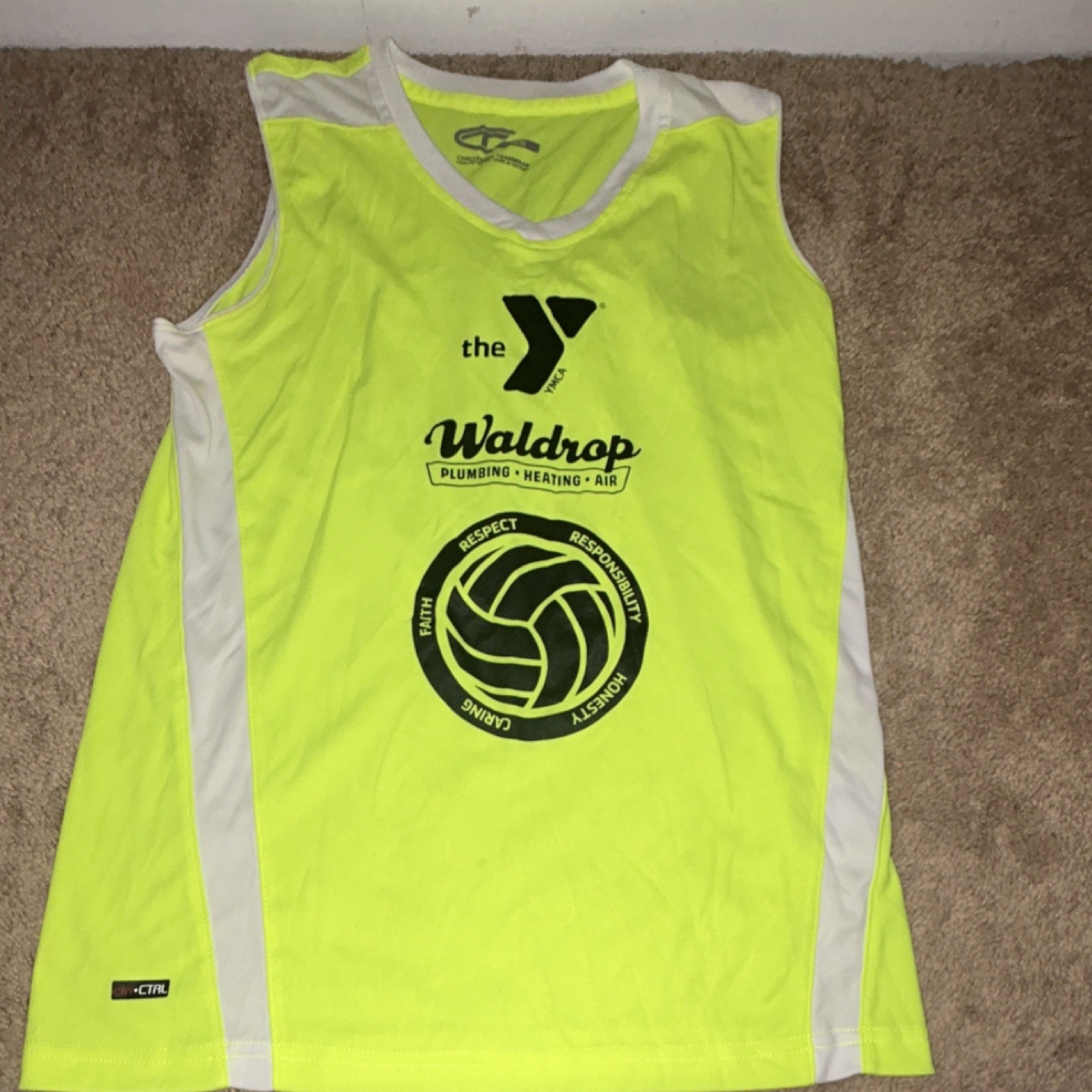 Challenger Teamwear Women’s Volleyball Jersey Tank Yellow #5 Polyester gallery