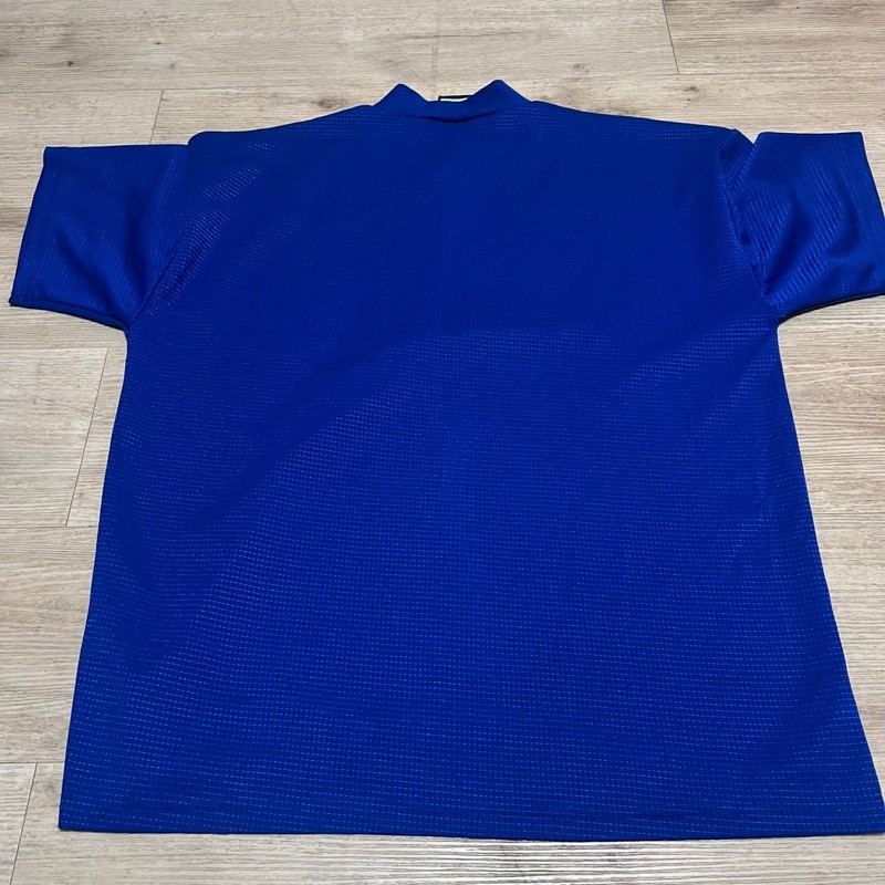 Macron Professional Italia Baseball Team Blue Activewear Top Men's XL Vtg 1998 gallery