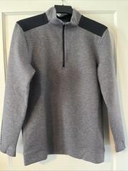 Under Armour Men’s Storm Golf Half Zip Cold Gear Sweat Jacket Size S Grey NWT