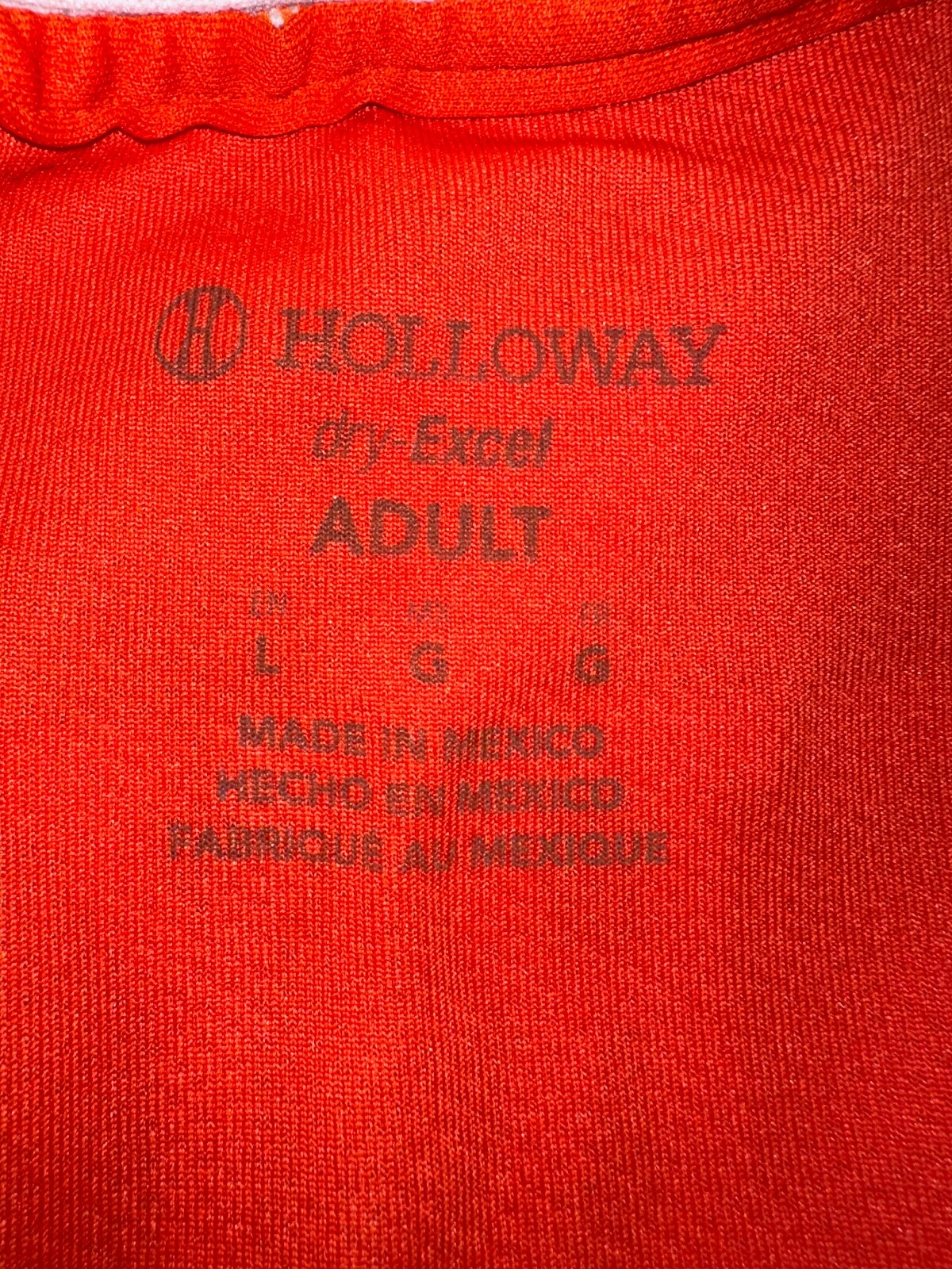 Holloway GATERS Frye #4 Dry-Excel Activewear Adult Jersey (L) Orange gallery