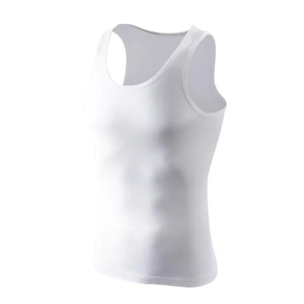 2026 NEW Four Seasons Men Pure Vest Youth Fit Sports Fitness Middle-aged Casual gallery