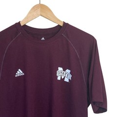Adidas Mississippi State Bulldogs Climalite Shirt Mens L Maroon Performance