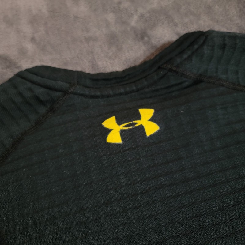 Under Armour Shirt Men Large Black Base 4.0 Fitted HeatGear Thermal Athleisure gallery