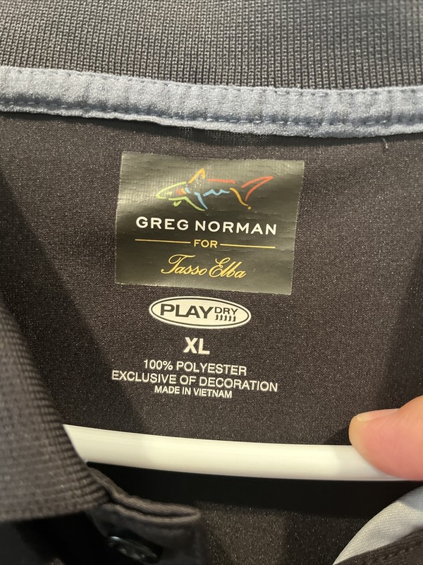 GREG NORMAN TASSO ELBA MEN'S GOLF POLO SHIRT Size XL Free Ship gallery