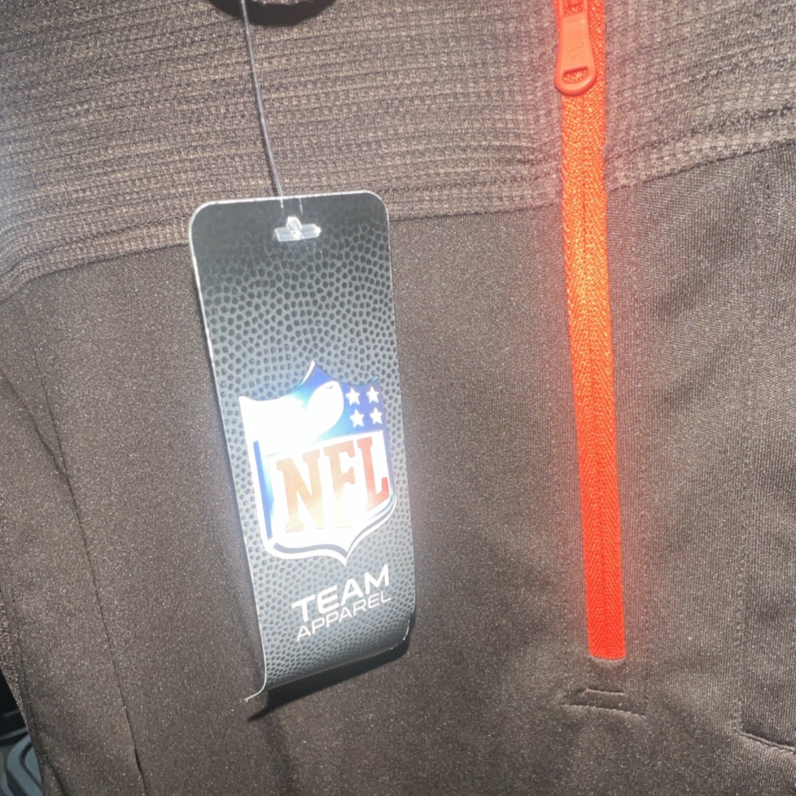 Officially Licensed Fanatics Cleveland Browns NFL Men's Medium Quarter Zip NWT gallery