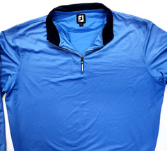 FootJoy FJ Pullover Men XL Blue Quarter Zip Golf Performance Long Sleeve Stretch
