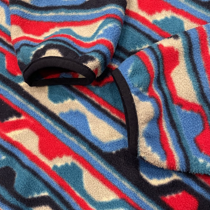 Patagonia Synchilla Fleece Pullover Snap Southwest Wavy Pattern Mens Size XL gallery
