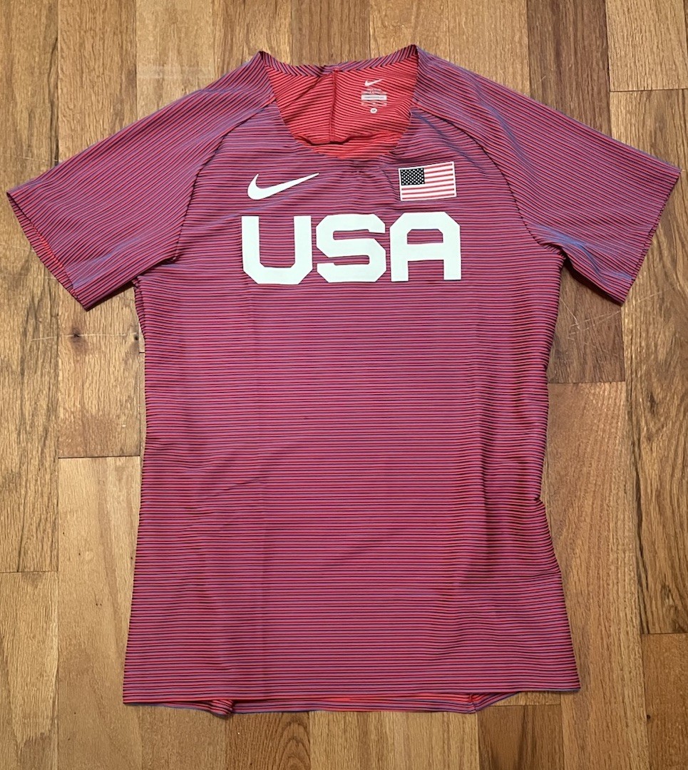 Nike Pro Elite Team USA Track & Field Running Shirt BV1312-602 Men's Size M gallery