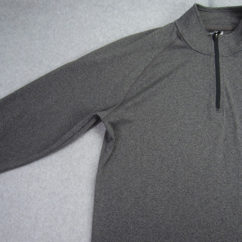 Under Armour Pullover Mens Medium Gray Heatgear Loose Fit 1/4 Zip Long Sleeve gallery