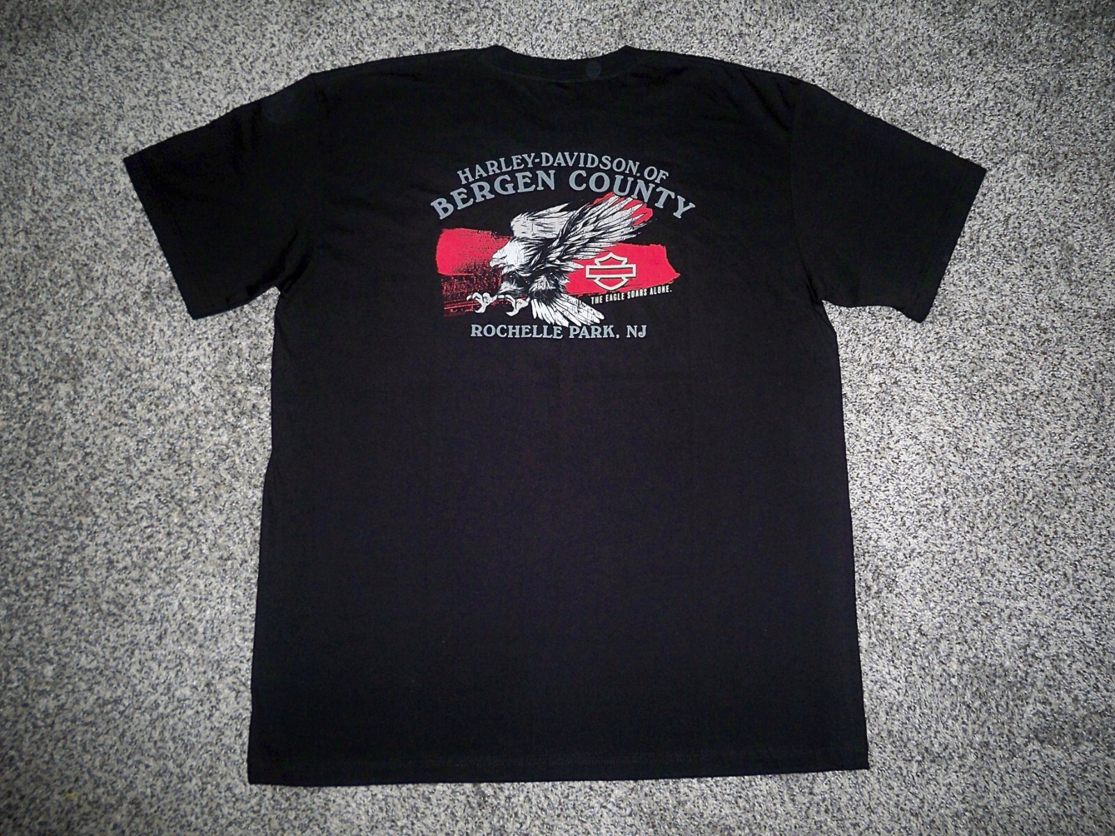 NWOT Men's HARLEY-DAVIDSON "American Legend" T-Shirt XL BLACK w/HD Logos NJ gallery