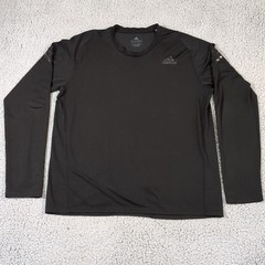 Adidas Shirt Men’s XL Black Activewear Aeroready Alphaskin Long Sleeve Tee