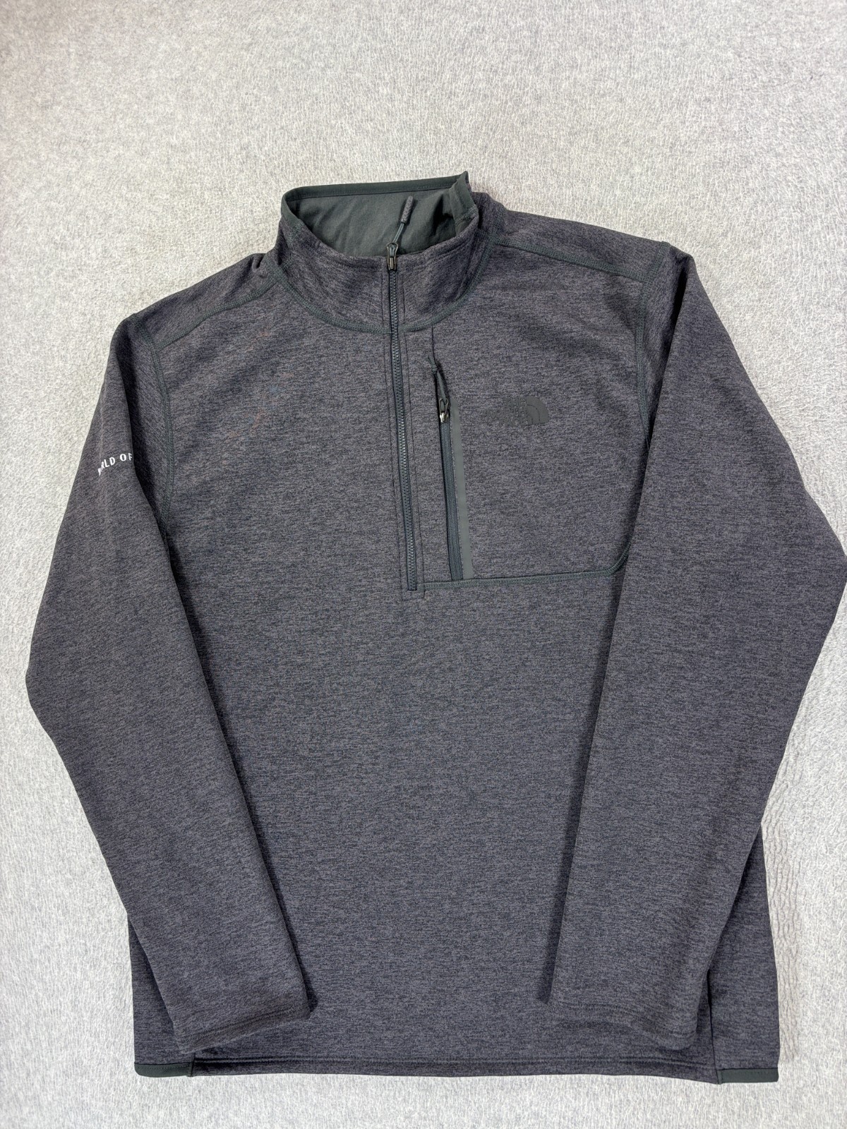 The North Face Performance 1/4 Zip Athletic Pullover (Men's Large) Gray gallery