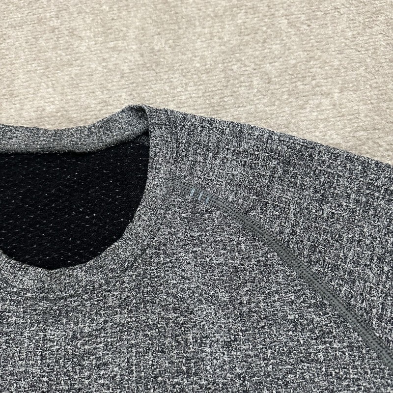 Lululemon Engineered Warmth Men's Large Gray Crew Neck Merino Wool Pullover gallery