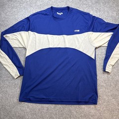 Champion Running Long Sleeve, Mens XL, Blue White Stripe, Athletic, Casual