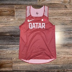 NIKE 2018 Mens Pro Elite Qatar Track & Field Running Singlet MEDIUM MADE IN USA