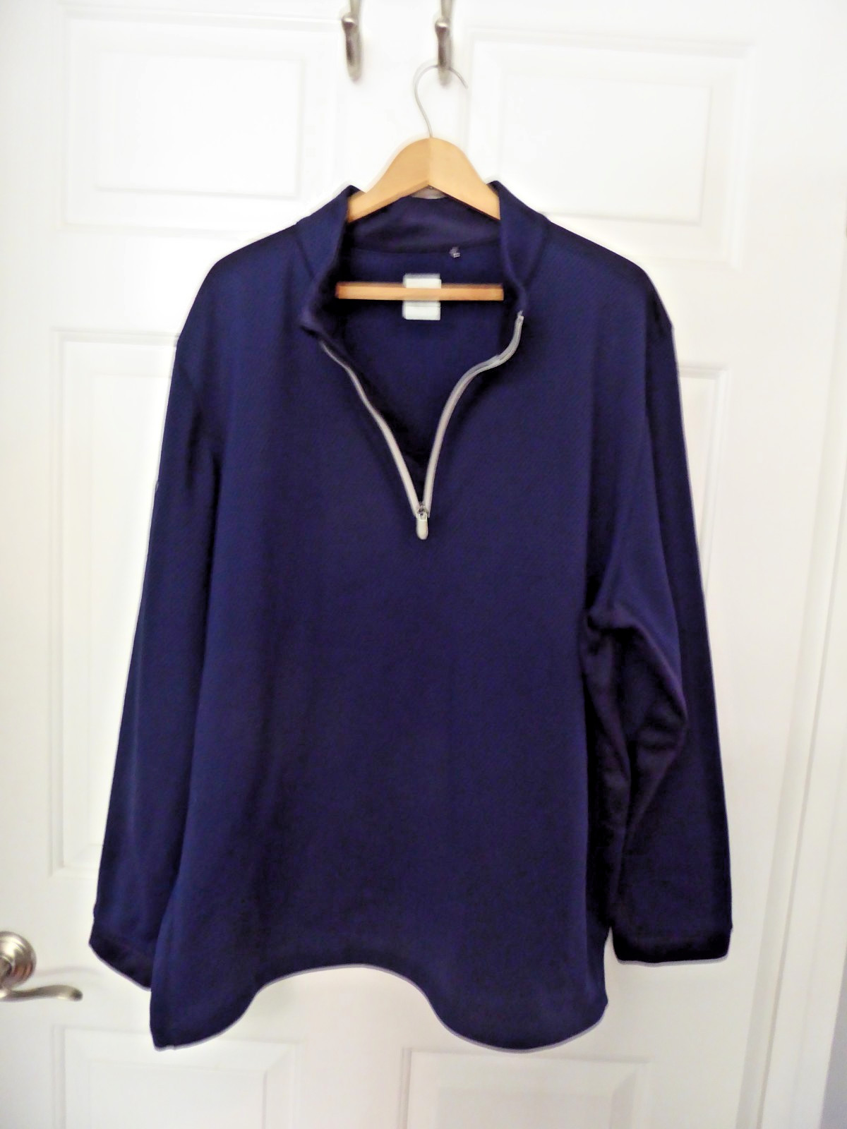 MENS CALLAWAY WEATHER SERIES LONG SLEEVE NAVY BLUE 1/4 ZIP PULLOVER SIZE 2 XL gallery