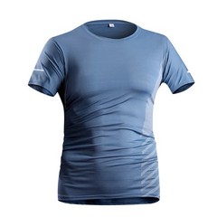 Men Running Shirt Summer Ice Silk Fitness Reflective Sport Tee Gym Beach Gift