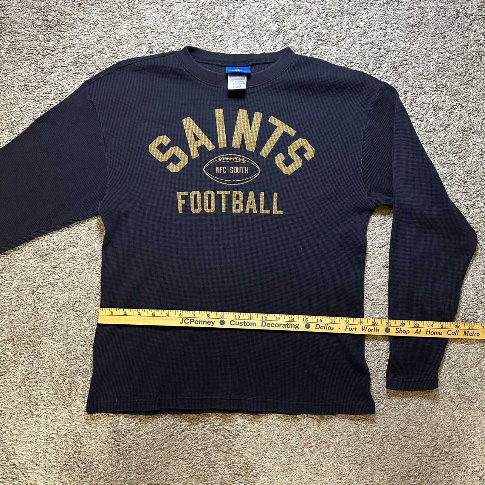 New Orleans Saints Football Long Sleeve Men's Large Shirt Y2K Reebok gallery