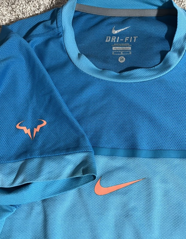 Nike Rafa Nadal 2015 Madrid Tennis Shirt Medium 646097-407 gallery