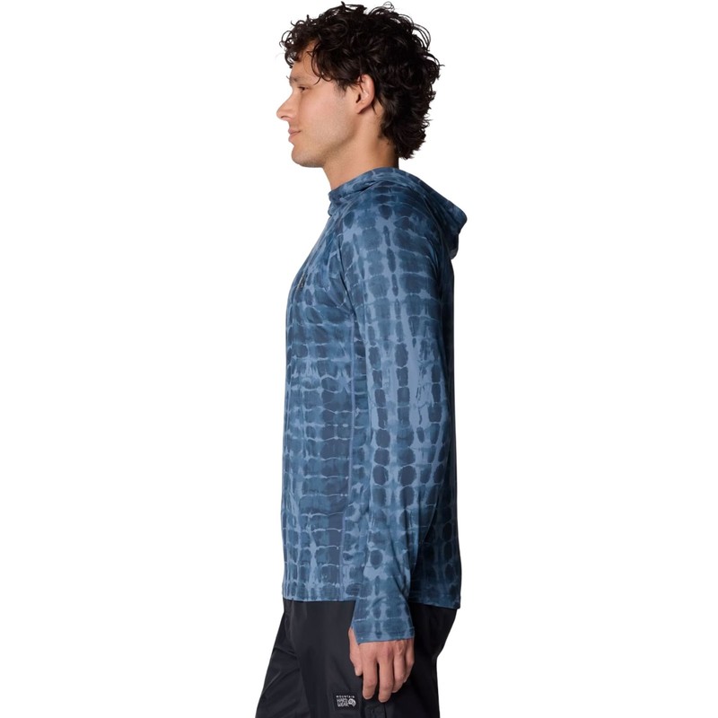 Mountain Hardwear Crater Lake Long Sleeve Hoody Men's Shirt, Adriatic Blue Prism gallery