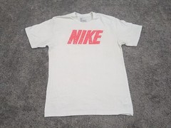 Nike Swim Men’s Shirt Medium Crew Neck Short Sleeve White Spellout