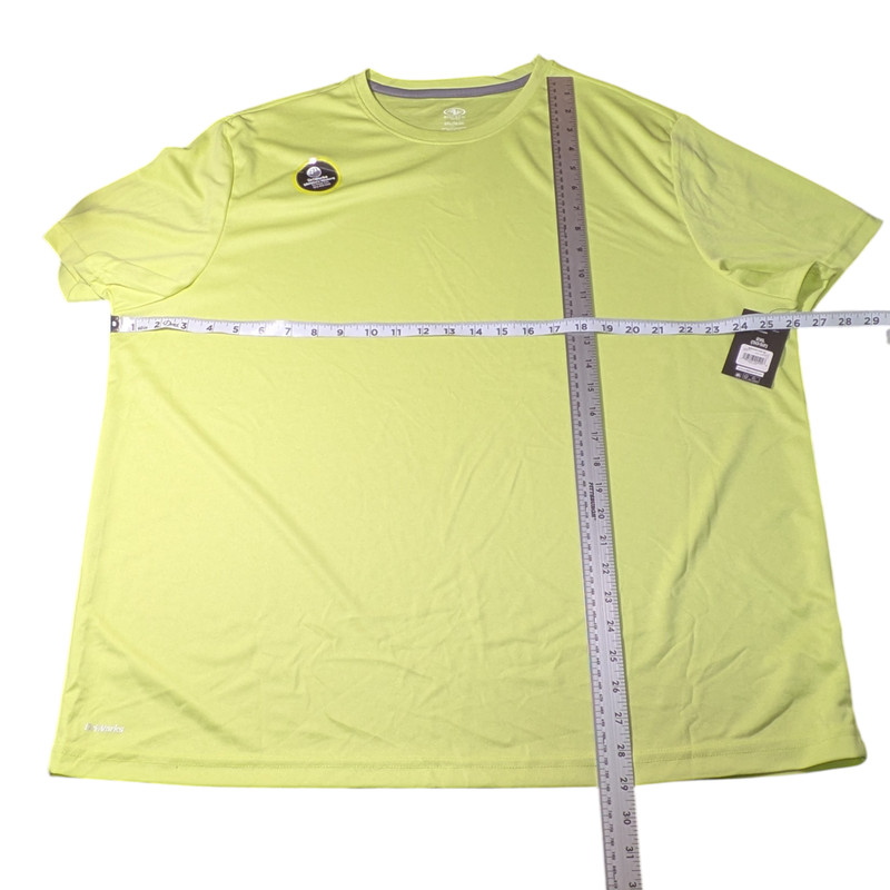 Athletic Works - Quick Dry Core T-shirt Bright Safety Yellow-Size 2XL 50-52- NWT gallery
