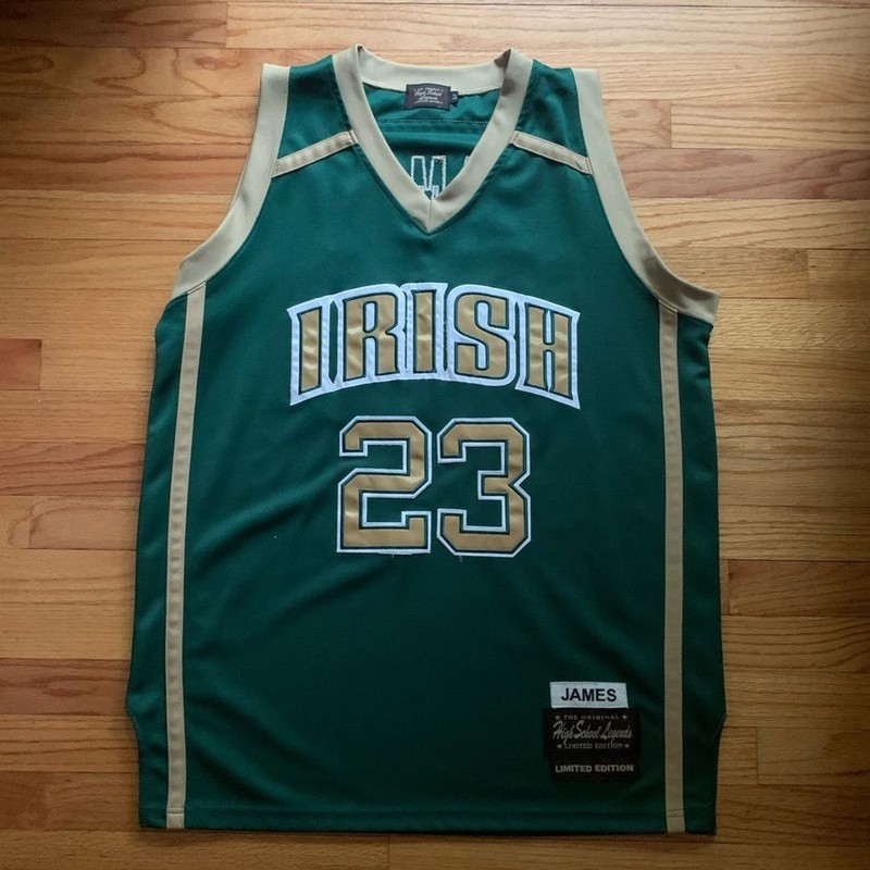 VTG - Lebron James High School Jersey - Irish #23 gallery