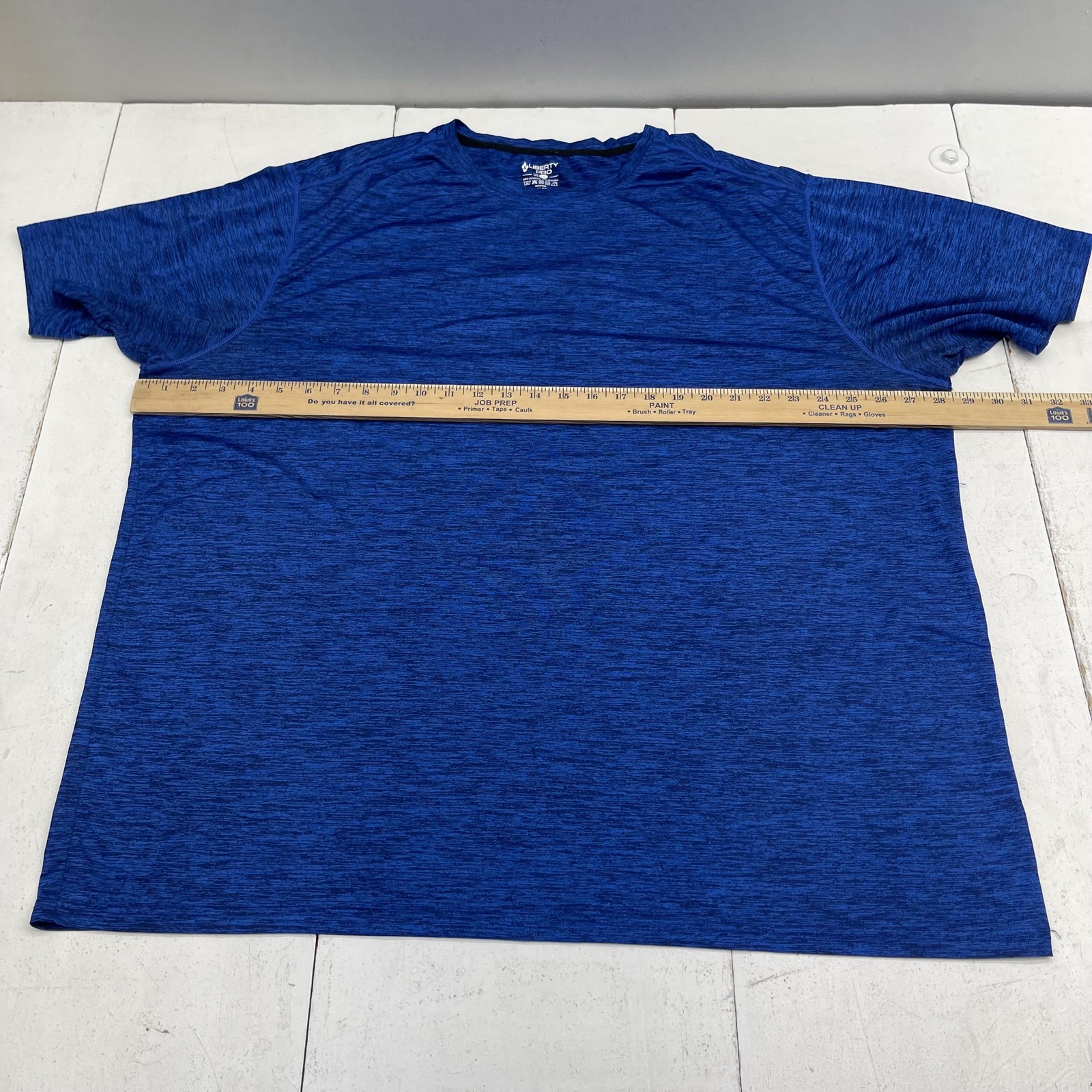 Liberty Pro 3 Pack Mens 3XL Blue Red Gray Short Sleeve Stretch Athletic Tee Gym gallery