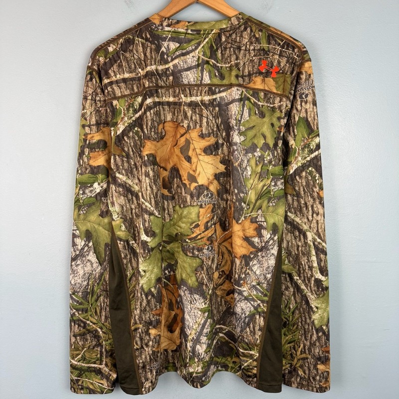 Under Armour Scent Control Mens 2XL Camo Mossy Oak Obession Long Sleeve Shirt gallery