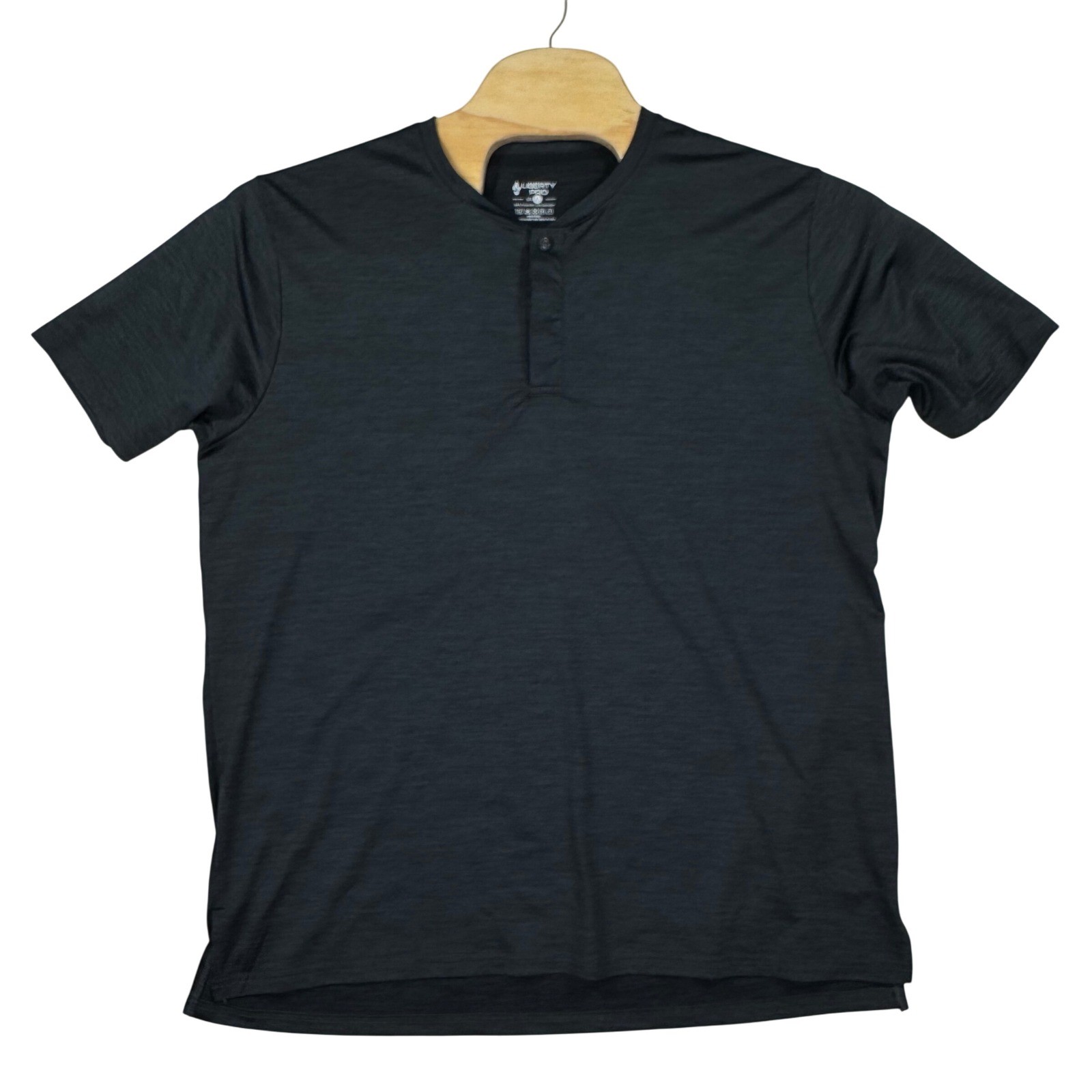 Liberty Pro Shirt Mens XL Heathered Gray Performance Button Henley Short Sleeve gallery