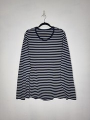 LULULEMON 5 Year Basic Long Top Sleeve Tee Nluev white Stripes Men’s Size XL