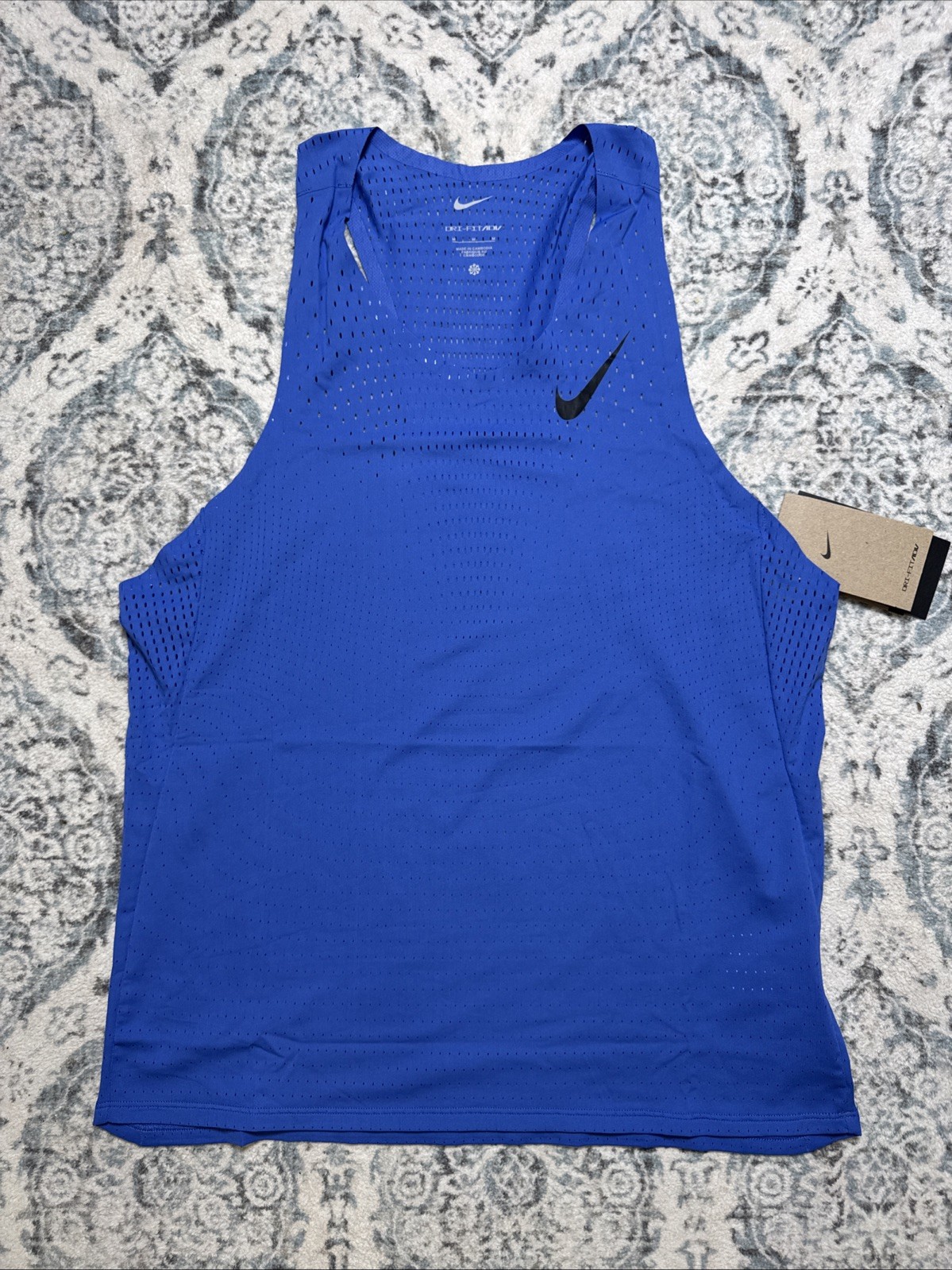 Nike DRI-FIT ADV Aeroswift Pro Elite Running Singlet Men's M FN4231-411 $90 NWT gallery
