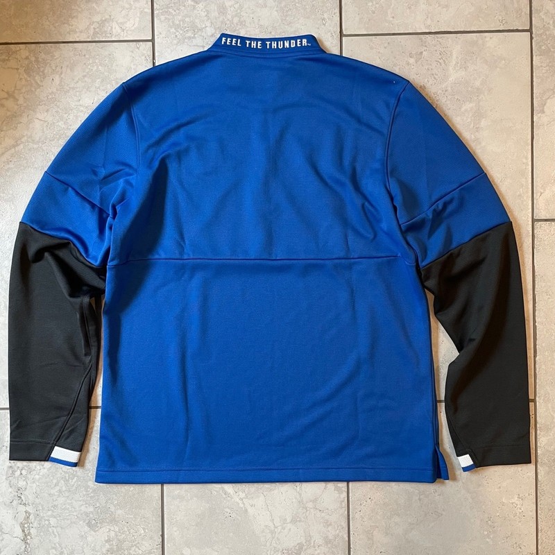Nike Air Force Falcons Dri Fit Training 1/4 Zip Blue Mens Size M gallery