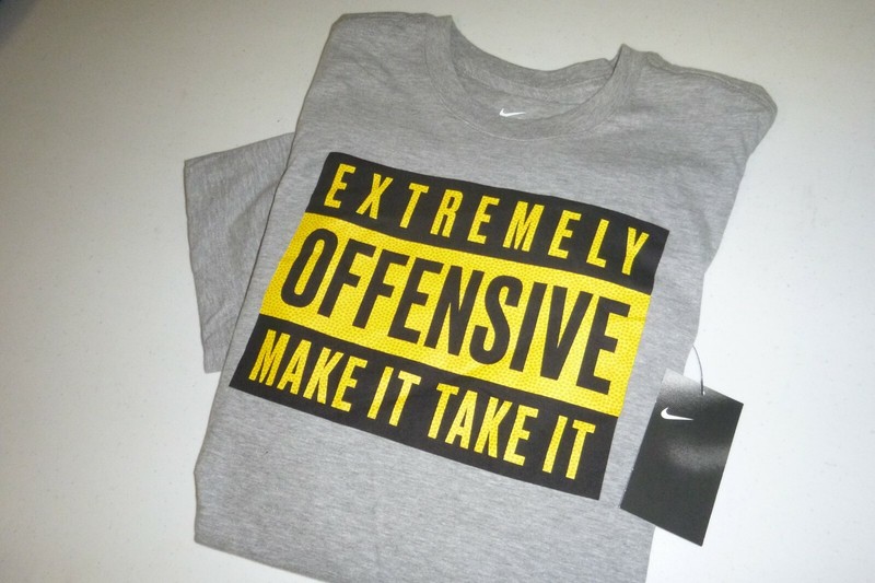 nike mens basketball standard fit crew neck soft knit graphic t-shirt sz:Sm-gray gallery