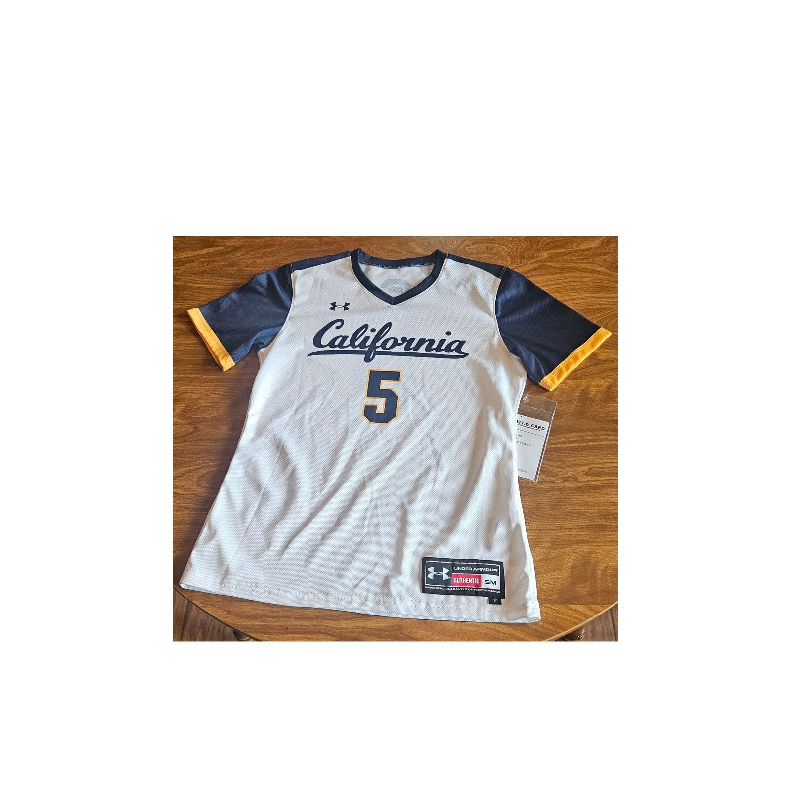 Under Armour California Golden Bears Jersey NCAA Authentic Small White gallery