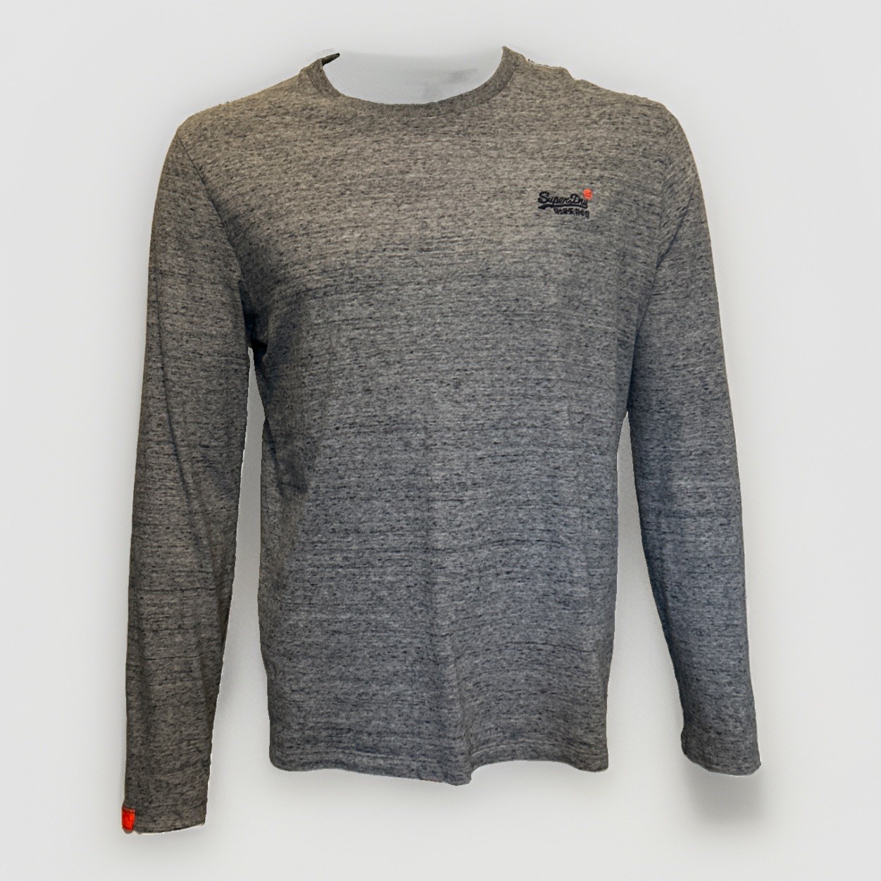 Superdry The Orange Label Co. Men’s Heathered Gray Long Sleeve Shirt Large gallery