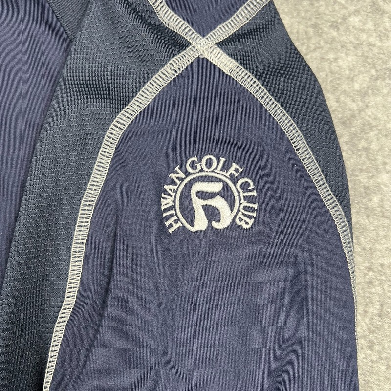 FootJoy Golf Quarter Zip Stretch Performance Pullover Medium Mens Blue Active gallery