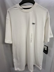 Men Reebok Moisture Management Athletic Cross Fit Shirt Size XL White NWT