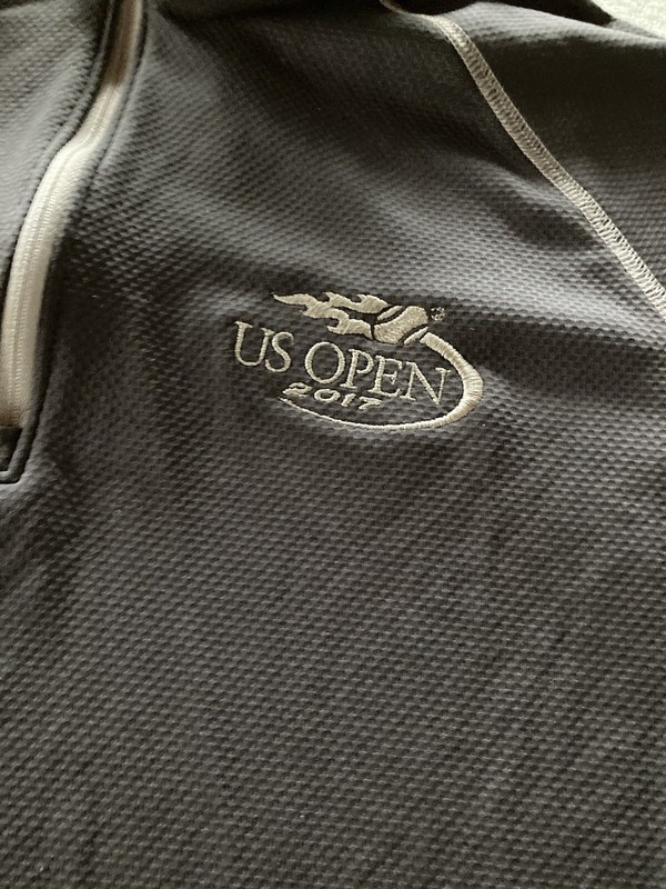 Under Armour US Open Tennis Top Pullover Small Loose Grey 1/4 Zip Shirt Jacket gallery