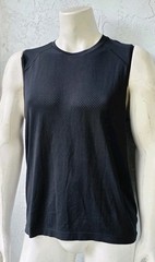 Rhone Tank Performance Vented Running Workout Black Gym Mens Large