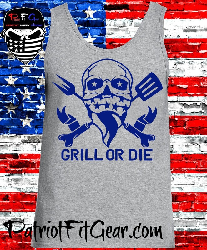 Tank Top,Grill Or Die,Barbecue,Smoker,Beer,BBQ,Grilling,Fathers Day,t-shirt gallery