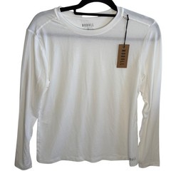 NOBULL Men’s Long Sleeve Training Shirt White WLSWHTM Size Medium New With Tags